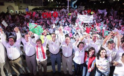 Gamboa y senadores acompañan a Peralta a cierre de campaña