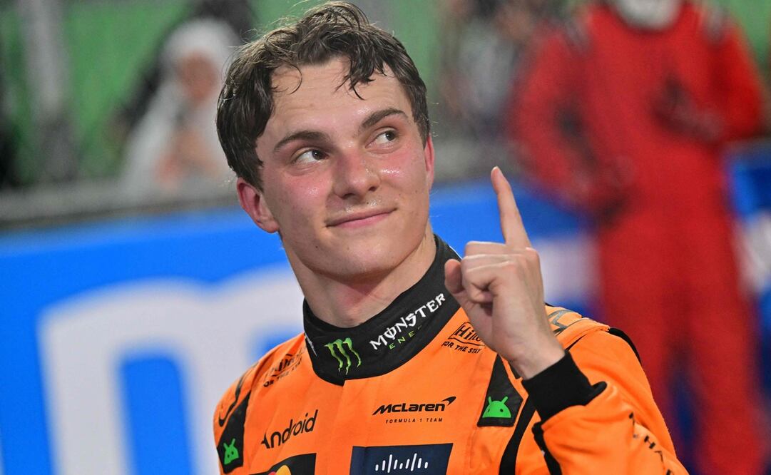 Oscar Piastri, tras ganar el Gran Premio de Arabia Saudita - Foto: AFP