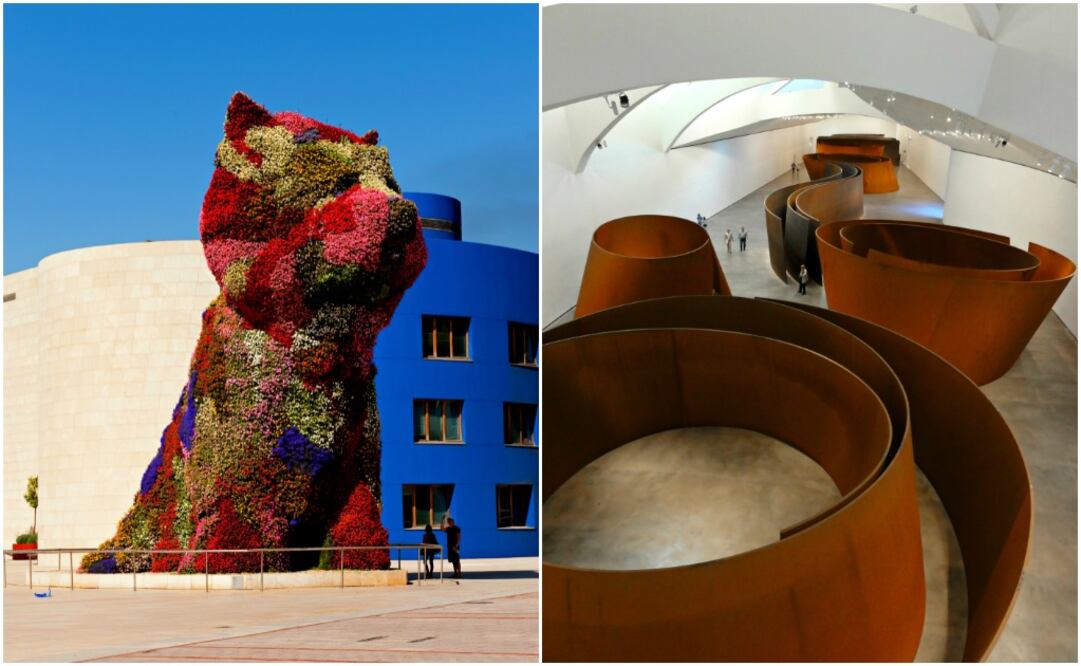 Izquierda. Puppy / Derecha. La materia del tiempo  (Foto: Jeff Koons/ Kent Wang)