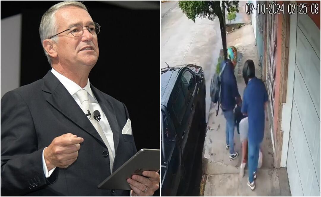 El joven vestía un short gris, una sudadera negra y llevaba una mochila. Foto: X