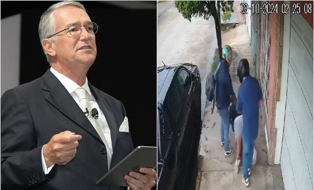 El joven vestía un short gris, una sudadera negra y llevaba una mochila. Foto: X