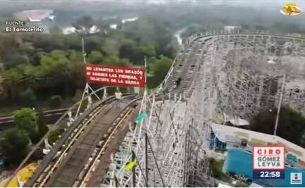 Fotos y videos: se populariza el reto de Tik Tok para trepar la montaña rusa de la abandonada Feria de Chapultepec