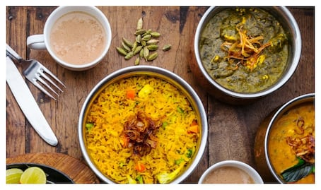 #RECETA dos en uno: Arroz basmati con verduras y Espinacas en curry