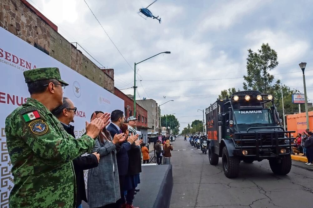 En el operativo especial en Venustiano Carranza se desplegaron 2 mil 465 elementos adicionales y 280 vehículos, entre patrullas, motocicletas y un helicóptero. Foto: Especial