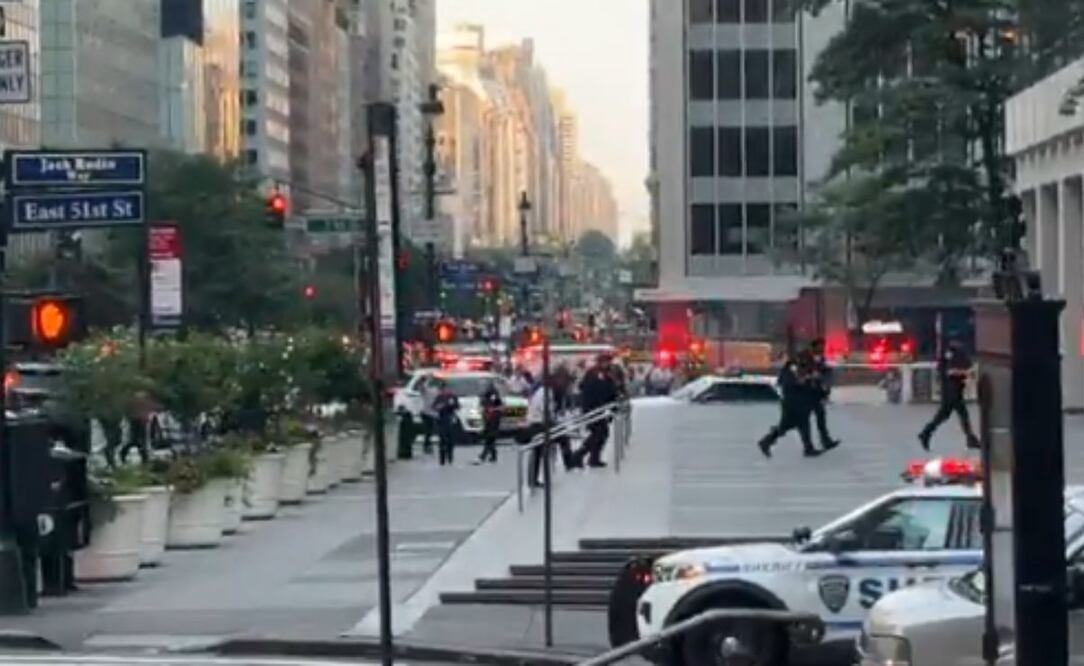 Se registra tiroteo dentro de edificio de oficinas en el centro de Manhattan. Foto: X @UHN_Plus