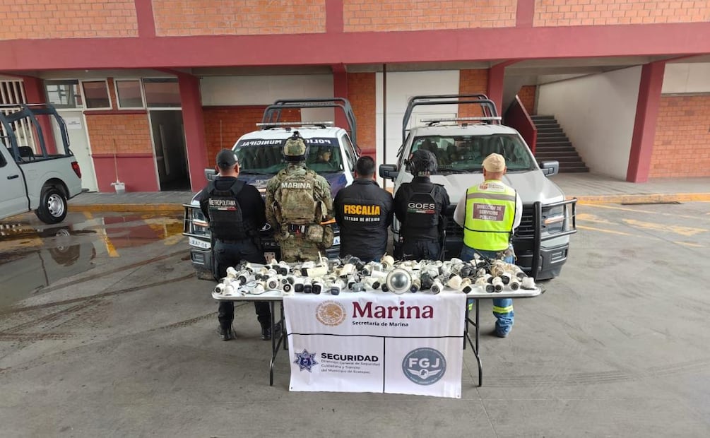 Desmantelan en un día 76 cámaras parásitas en Ecatepec, Edomex (10/04/2026). Foto: Especial