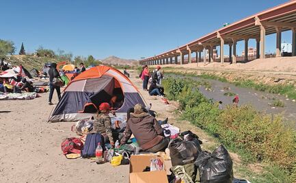 Instalan campamento en frontera como protesta