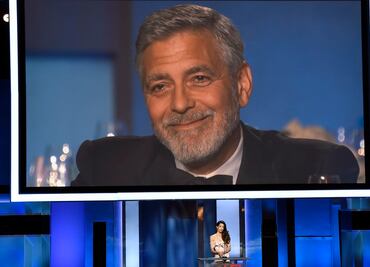George Clooney llora por el mensaje que le dedica su esposa Amal