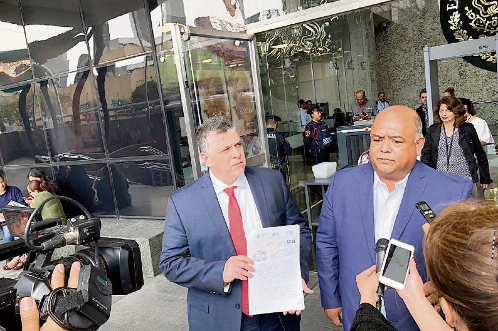 Acción legal. La denuncia fue presentada por los secretarios de Gobierno y de Seguridad Pública en la CDMX. Foto: ESPECIAL