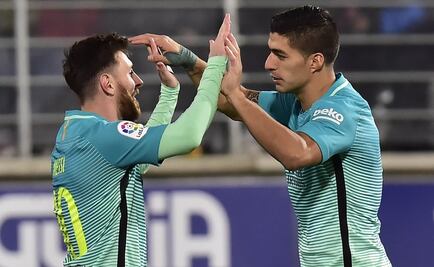 El Barcelona golea al Éibar agarrado de Messi, Suárez y Neymar 