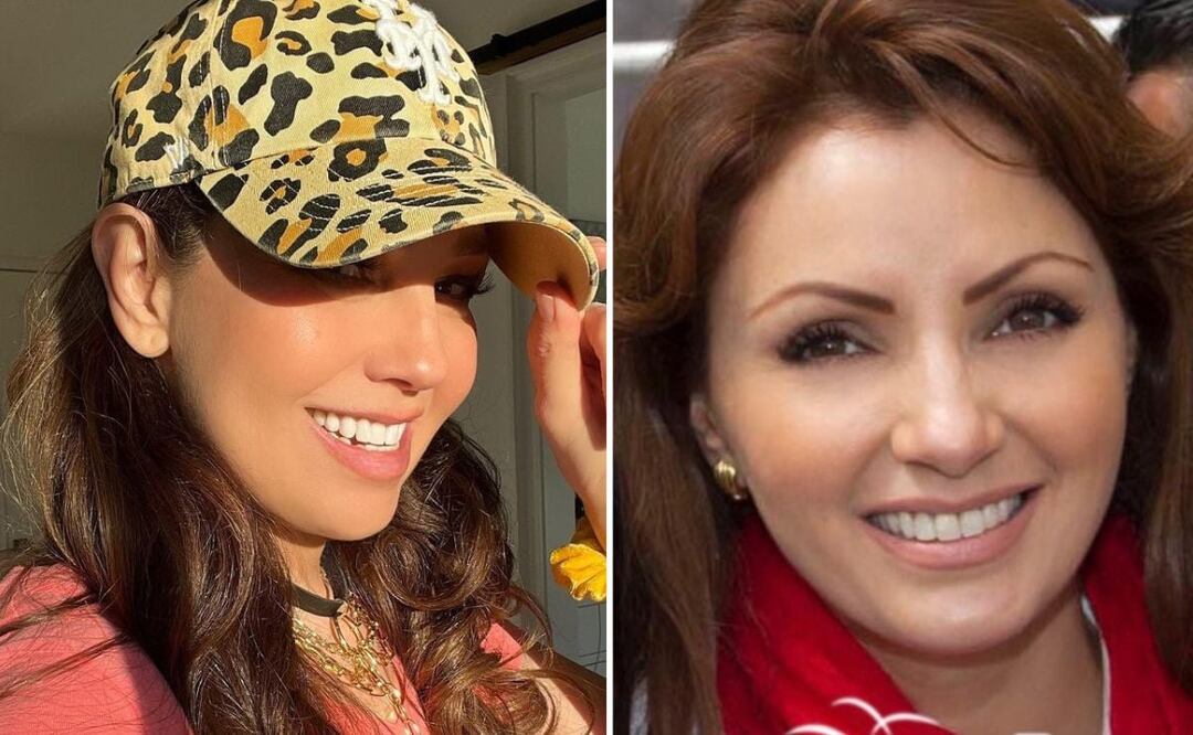 Thalia y Angélica Rivera. Foto: producción El Universal