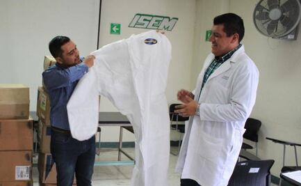 Dan a Hospital de Chimalhuacán 2 mil trajes biológicos para atender coronavirus