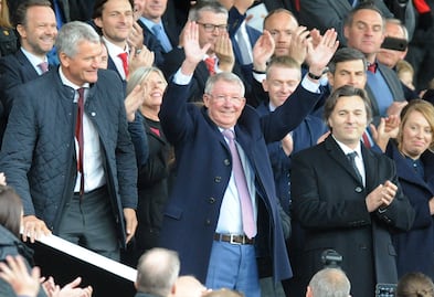 Sir Alex Ferguson regresó a Old Traforrd tras hemorragia cerebral