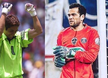 Dani Alves se compara con Jorge Campos