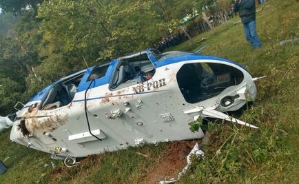 Abren investigación por muerte de una persona tras caída de helicóptero en Edomex