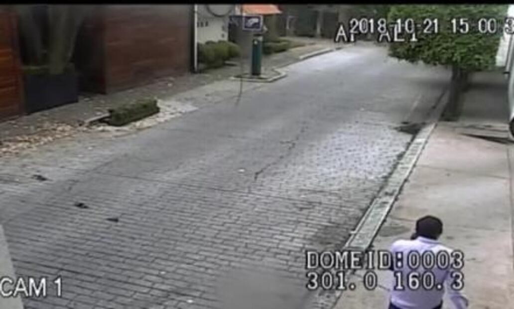 Captan secuencia de la balacera en casa del cardenal Norberto Rivera