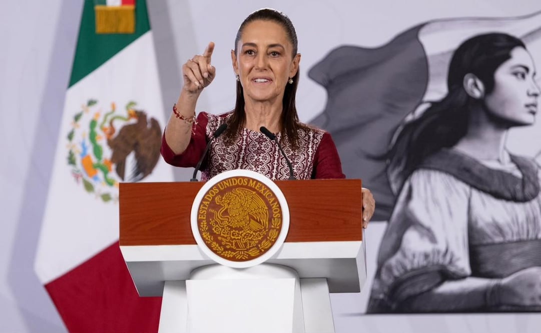 Claudia Sheinbaum Pardo, presidenta de México en la Mañanera del 22/06/2026. Foto: Hugo Salvador / EL UNIVERSAL