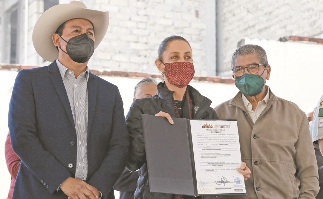 Claudia Sheinbaum encabezó la entrega del predio y comentó que “falta mucho por hacer”, pero uno de los elementos fundamentales es la coordinación con las instituciones federales, particularmente con la GN. Foto: ESPECIAL