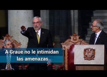 Graue rinde protesta para segundo periodo al frente de la UNAM