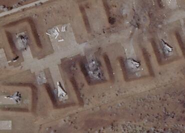 Crimea: Las imágenes satelitales que muestran los daños en la base aérea tras explosiones
