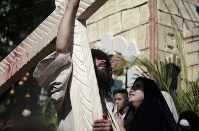 Llevan a Jesús hacia el Cerro de la Estrella