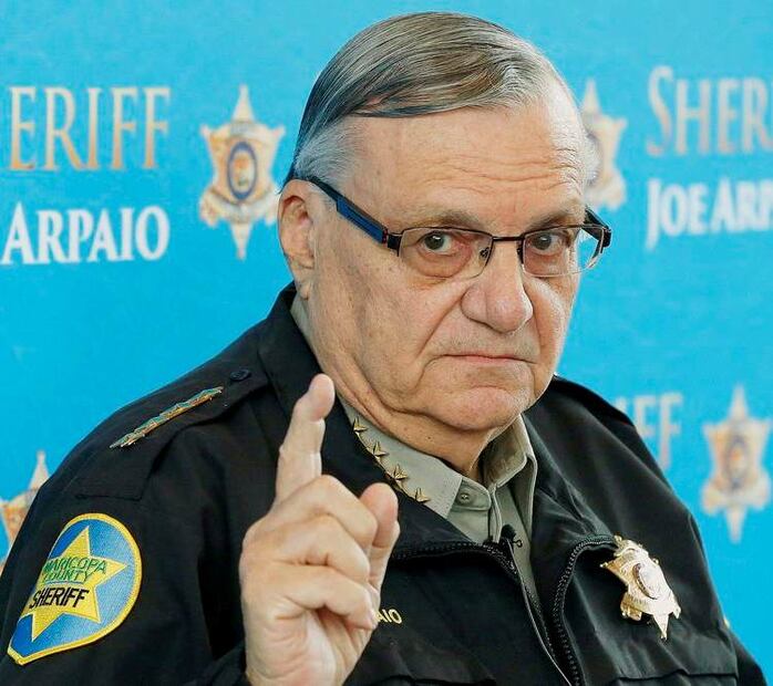 Joe Arpaio, ex sheriff de Maricopa, Arizona. Foto: Archivo/AP