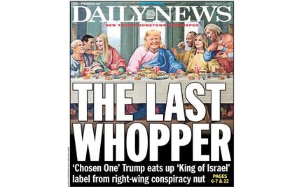 “La Última Whopper”: la portada con la que se burlan de Trump por "ser el elegido" 