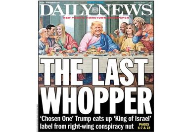 “La Última Whopper”: la portada con la que se burlan de Trump por "ser el elegido"