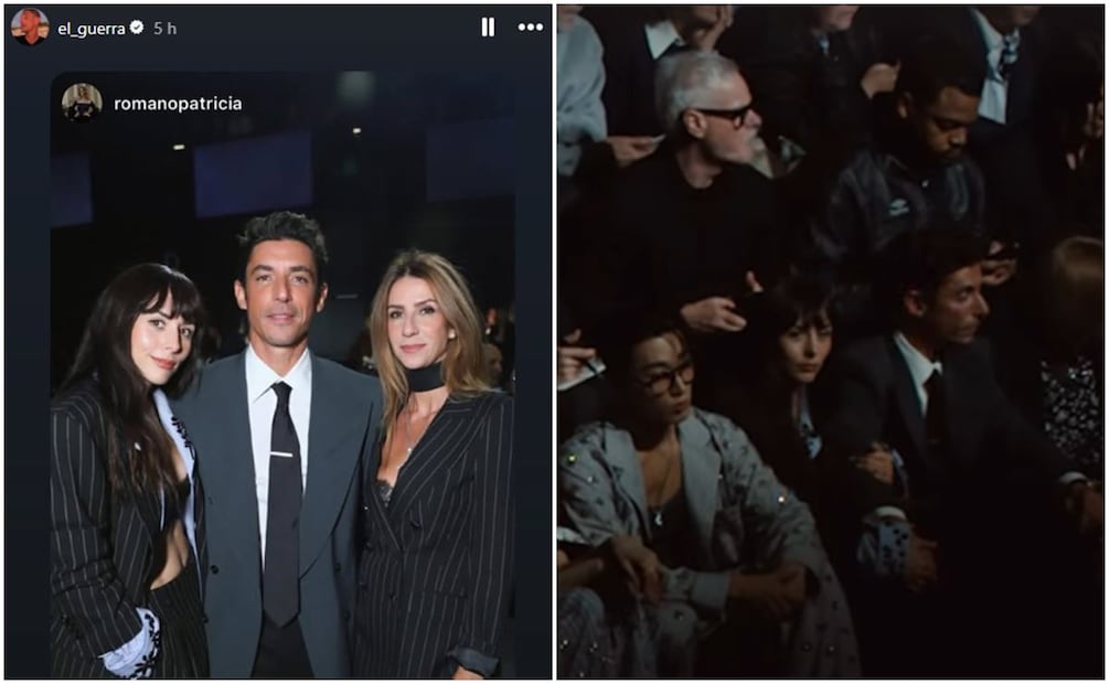Alberto Guerra asistió al desfile de  Dolce & Gabbana con su esposa, la también actriz Zuria Vega. 
Fotos: Instagram.