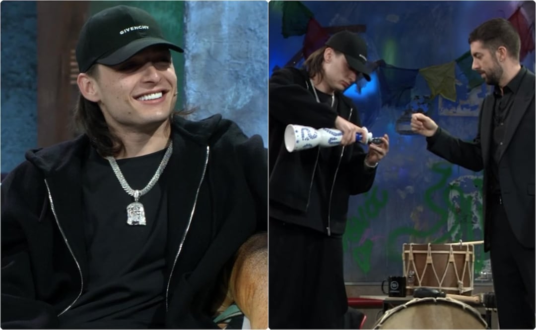 Peso Pluma tequila Clase Azul. / Foto: Tomada de Instagram La Resistencia.