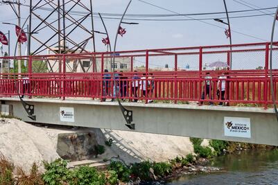 Inauguran puente en Chimalhuacán