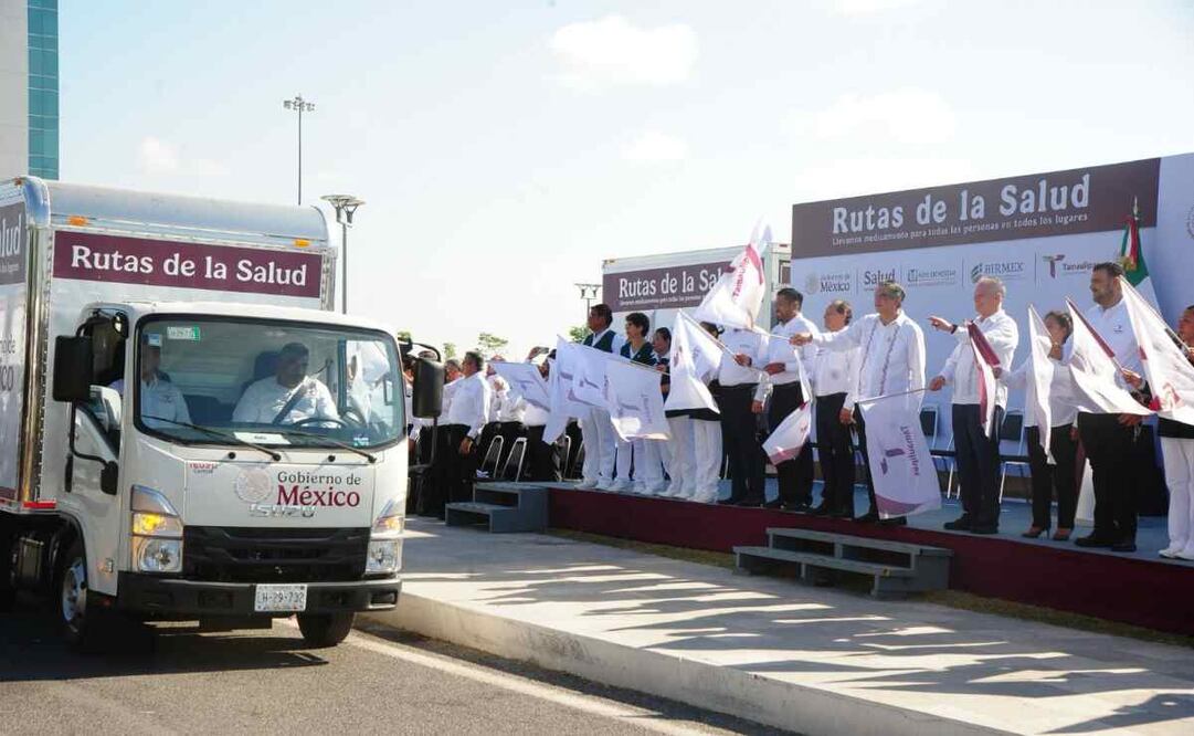 El gobernador Américo Villarreal dio el banderazo de salida a las Rutas de la Salud en Tamaulipas este martes 19 de agosto. [Foto: Especial]