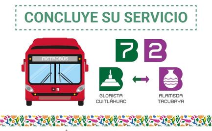 Metrobús anuncia cierre del servicio de apoyo entre Glorieta Cuitláhuac y Alameda Tacubaya; dejará de operar el 5 de enero de 2026