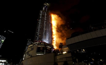 Gran incendio en Dubai antes de celebraciones de fin de año