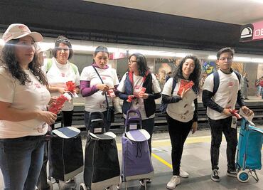 Reparten 100 mil condones en 24 estaciones del Metro