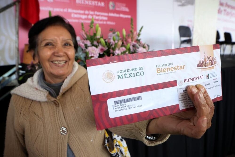 En la Ciudad de México, la Secretaría del Bienestar estima que hay 852 mil adultos mayores que deben obtener el nuevo plástico. Foto. Especial
