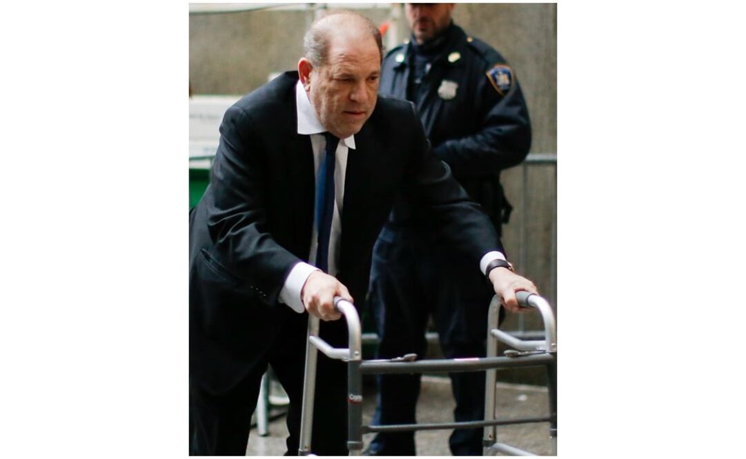 Recientemente así se dejó ver Harvey Weinstein en una Corte de Nueva York. Foto: Reuters 