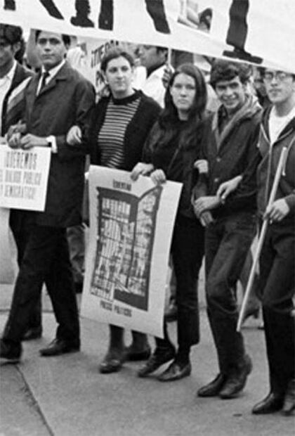 La adolescente que formó parte del Movimiento Estudiantil de 1968