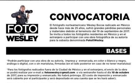 Fotógrafos mexicanos apoyarán a colega de EU damnificado por sismo