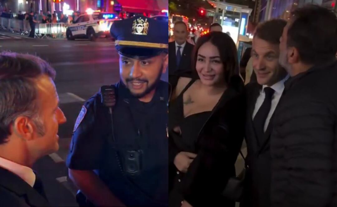 De acuerdo con Brut, Macron tuvo que recorrer los siguientes 30 minutos de su trayecto a pie por las calles de Manhattan, ante la imposibilidad de avanzar en su vehículo. Foto: Captura de pantalla