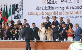 Marina del Pilar reaparece en acto público con Claudia Sheinbaum; participa en ceremonia oficial