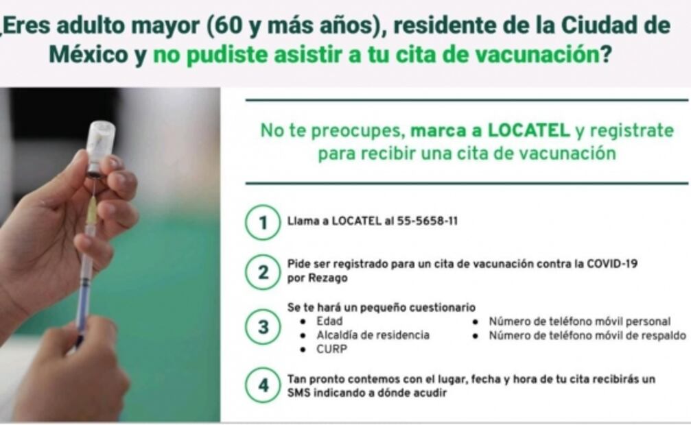 Así vacunarán contra Covid-19 a los abuelitos rezagados en alcaldías de CDMX
