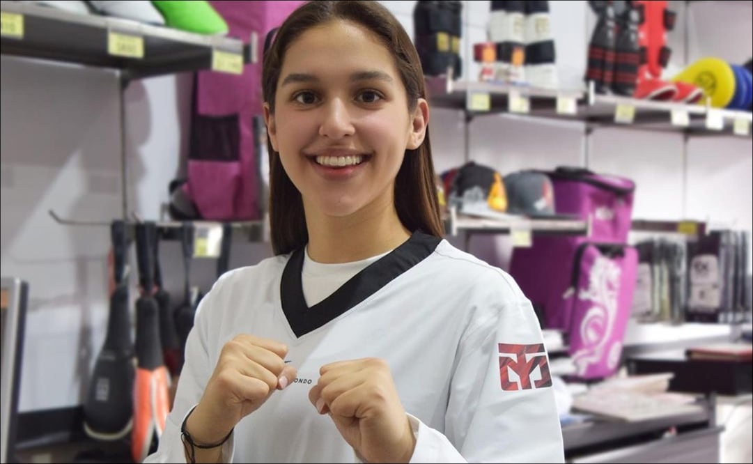 Leslie Soltero quiere emular a sus ídolos del taekwondo / Foto: Cortesía