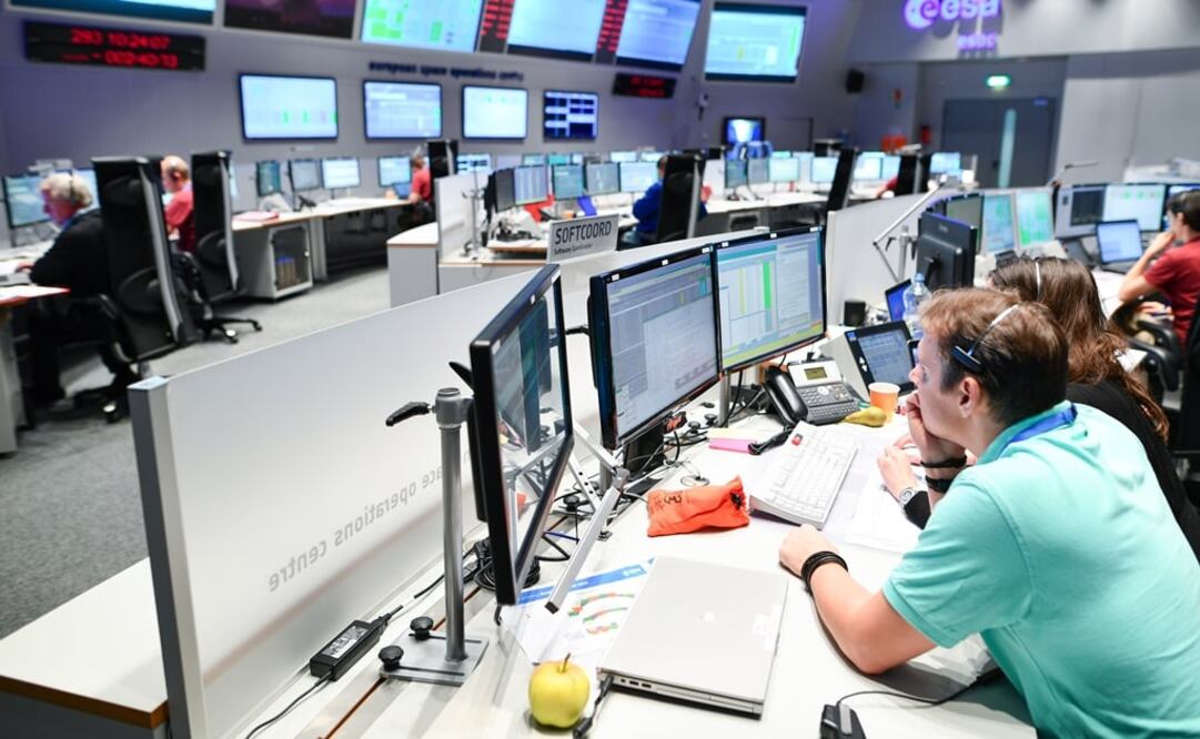 La Agencia Espacial Europea (ESA) recibió la confirmación, a través de su estación en Camberra. (FOTO: EFE)