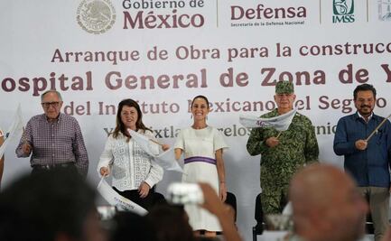 Sheinbaum adelanta que Defensa construirá 7 hospitales más del IMSS; agradece labor del Ejército Mexicano