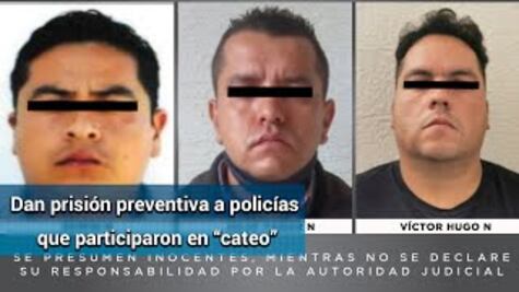 Vinculan a proceso a agentes federales por simular cateo y realizar robo con violencia