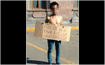 Pobladores detienen y exhiben a presuntos saqueadores en Hidalgo