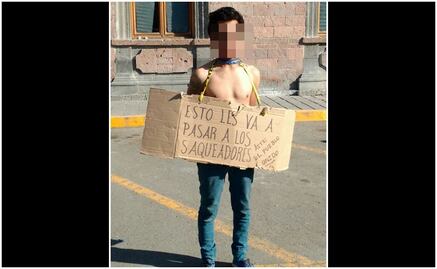 Pobladores detienen y exhiben a presuntos saqueadores en Hidalgo