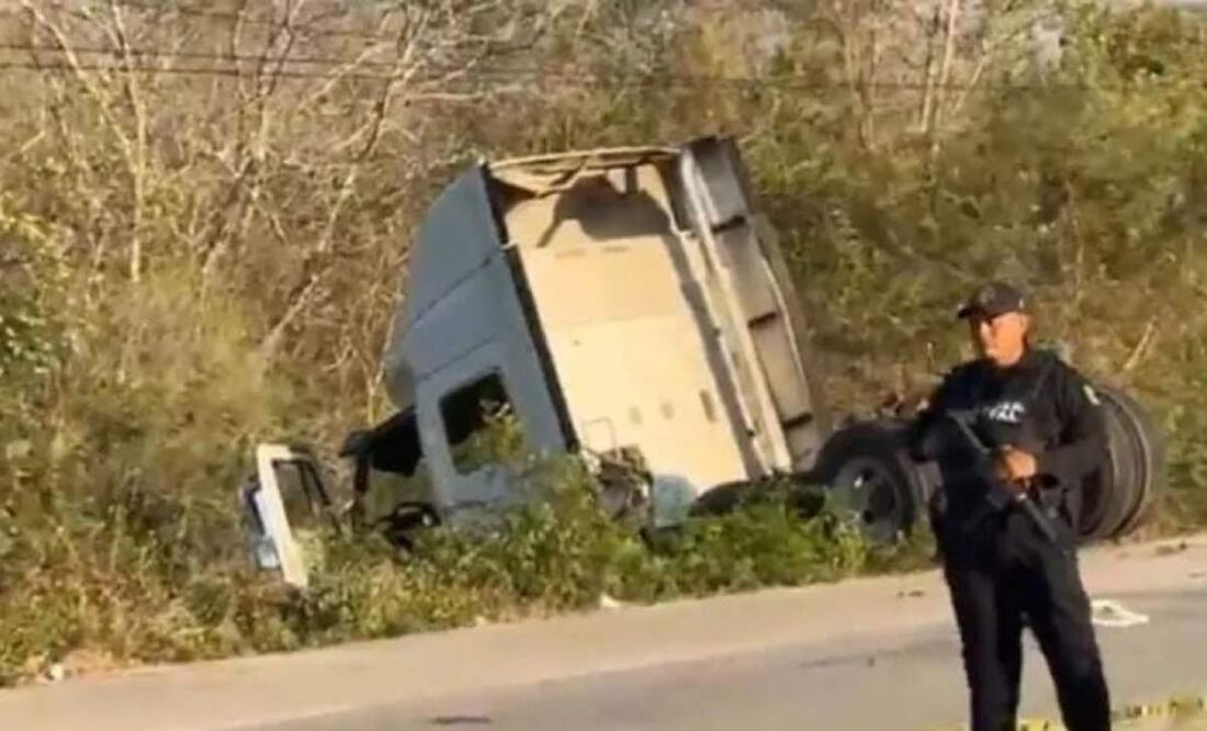El accidente se registró en la carretera Mérida–Chetumal a la altura del tramo Tecoh–Telchaquillo en Yucatán (16/04/2025). Foto: Especial