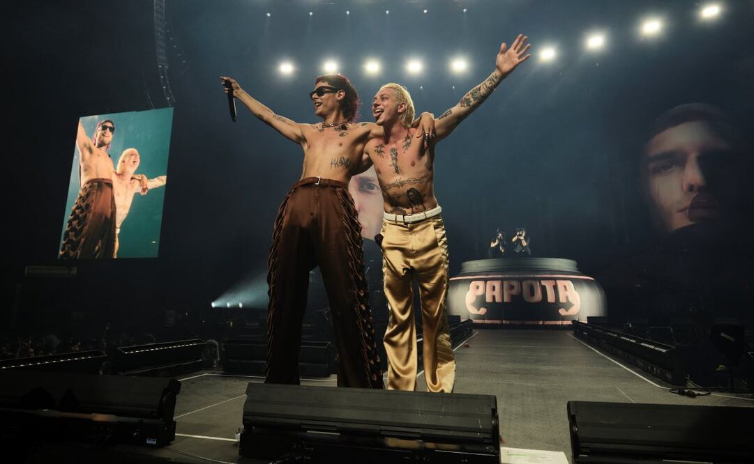 Ca7riel y Paco Amoroso en el Palacio de los Deportes. Foto: OCESA